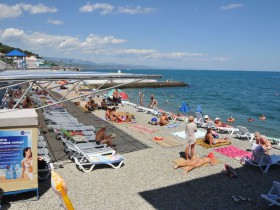 Пансионат Горизонт Алушта - пляж